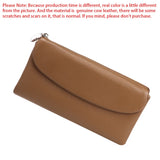 Royal Bagger Long Wallets for Women Genuine Cow Leather Fashion Clutch Coin Purse Card Holder Simple Solid Color Money Clips1489