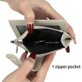 Royal Bagger Thin Credit Card Holder for Women Genuine Cow Leather Coin Purses Fashion Casual Small Wallet Purse 1566